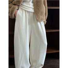 Load image into Gallery viewer, High-waisted Elasticated Casual Straight Trousers
