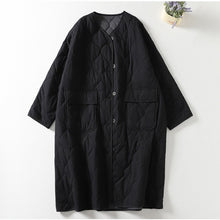 Load image into Gallery viewer, Quilted Crew Neck Loose Retro Jacket
