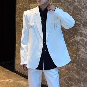 Gypsophila Pearl Necklace Casual Suit Jacket
