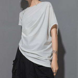 Irregular Loose Bat Sleeve T-shirt