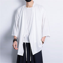 Load image into Gallery viewer, Three-quarter Sleeve Loose Tie Cardigan
