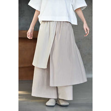 Load image into Gallery viewer, Women‘s Irregular Color-blocked Faux Two-piece Casual Skirt Pants
