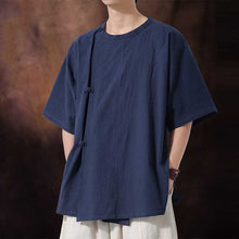 Load image into Gallery viewer, Retro Button-down Short-sleeved Shirt
