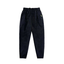 Load image into Gallery viewer, Cuffed Striped Stretch Jacquard Denim Harem Pants
