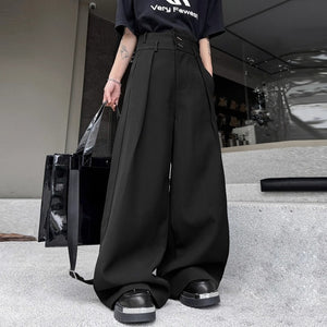 Loose Wide-leg Draped Straight-leg Suit Trousers