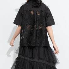 Load image into Gallery viewer, Women Irregular Lace Patchwork Loose Casual T-shirt
