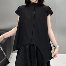 Load image into Gallery viewer, Women's Irregular Stand-up Collar Casual Shirt
