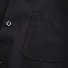 Load image into Gallery viewer, Button-down Loose Casual Black Shirt
