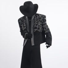 Load image into Gallery viewer, Rhinestone Loose Suit Jacket
