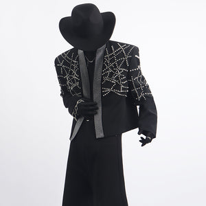 Rhinestone Loose Suit Jacket