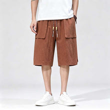 Load image into Gallery viewer, Thin Loose-fitting Straight-leg Casual Shorts
