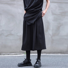 Load image into Gallery viewer, Drawstring Elastic Waist Pleated Solid Culottes
