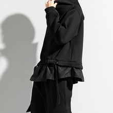 Load image into Gallery viewer, Pullover Faux Two-piece Patchwork Hoodie
