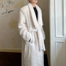 Load image into Gallery viewer, Long Lapel Warm Wool Coat

