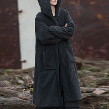 Load image into Gallery viewer, Thickened Warm Hooded Mid-length Cotton Coat
