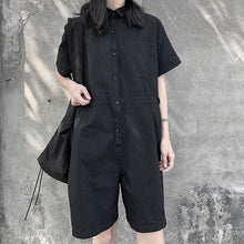 Load image into Gallery viewer, Summer Women&#39;s Black Jumpsuit Shorts
