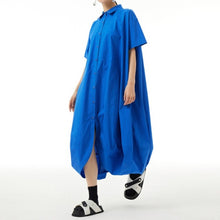 Load image into Gallery viewer, Women's Polo-Collar Tulip Dress

