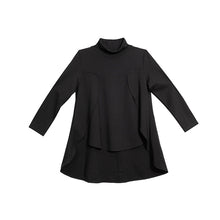 Load image into Gallery viewer, Loose-fitting Casual Turtleneck T-shirt
