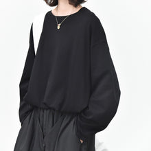 Load image into Gallery viewer, Women’s Japanese Lantern Hem Elastic Waistband Shirt

