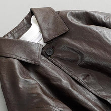 Load image into Gallery viewer, Japanese Retro PU Leather Windbreaker
