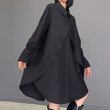 Load image into Gallery viewer, Loose Polo Collar Long Sleeve Dress
