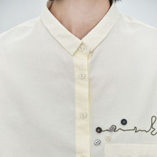 Load image into Gallery viewer, Women's Line Embroidered Collared Shirt
