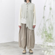 Load image into Gallery viewer, Women's Asymmetrical Draped Hem Hand-Stitched Vest
