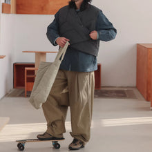 Load image into Gallery viewer, Retro Japanese Loose Short Down Vest
