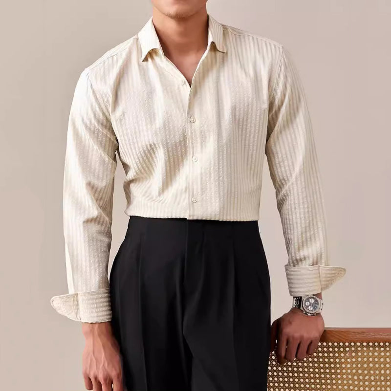 Italian Style One-piece Collar Casual Business Shirt