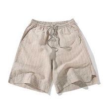 Load image into Gallery viewer, Retro Linen Striped Shorts
