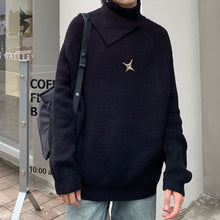 Load image into Gallery viewer, Double Collar Lazy Bottoming Sweater
