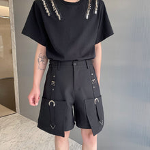 Load image into Gallery viewer, Multi-pocket Cropped Straight-leg Cargo Shorts
