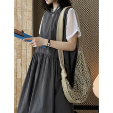 Load image into Gallery viewer, Women's Japanese Loose Crew Neck Sleeveless Balloon Dress
