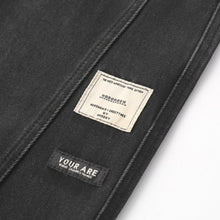Load image into Gallery viewer, Heavyweight Loose Washed Denim Cargo Jogger Pants
