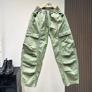 American Loose Straight Wide-leg Scimitar Overalls