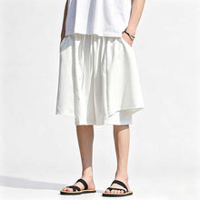 Load image into Gallery viewer, Ice Silk Loose-fitting Faux Two-piece Shorts
