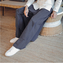 Load image into Gallery viewer, Retro Fake Two-piece Cotton And Linen Loose Skirt Pants
