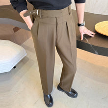 Load image into Gallery viewer, British Slim Fit  Straight Leg Trousers

