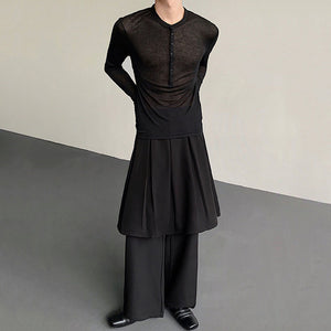 Slim Fit See-through Bottoming Shirt