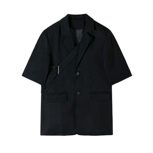 Summer Loose Suit Jacket Thin Casual Shorts Two-piece Set