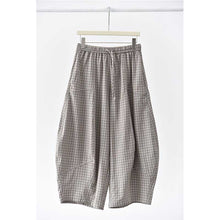 Load image into Gallery viewer, Women’s Plaid Anti-wrinkle Curved Trousers
