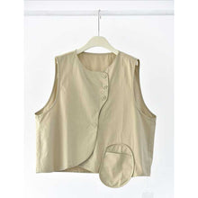 Load image into Gallery viewer, Japanese Retro Patchwork Pocket Vest
