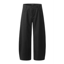 Load image into Gallery viewer, Vintage Draped Black Scimitar Suit Pants
