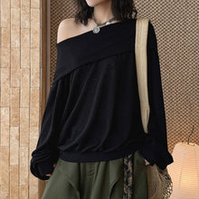 Load image into Gallery viewer, Women's Off-Shoulder Tencel T-Shirt

