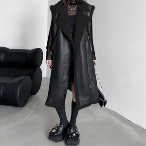 Winter Retro Lapel Plus Velvet Thickened Vest