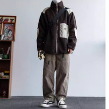 Load image into Gallery viewer, Winter Reversible Stand-up Collar Fleece Jacket
