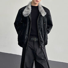 Load image into Gallery viewer, Python-textured Cotton Leather Jacket
