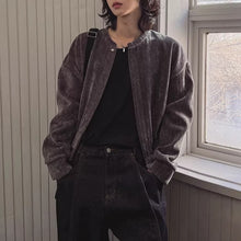 Load image into Gallery viewer, Loose-fitting Casual Crew Neck Jacket
