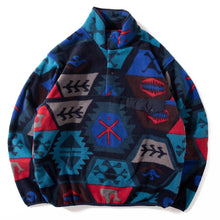 Load image into Gallery viewer, Retro Half-open Collar Sweatshirt
