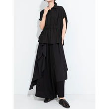 Load image into Gallery viewer, Women's Japanese Loose Draped Cropped Culottes Casual Pants
